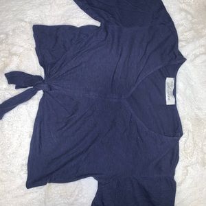 Navy blouse